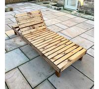 Scandinavian Redwood Garden Day Bed Sun Lounger by Charles Taylor