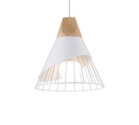Scandinavian Simple Hanging Lights Triangle Retro Pendant Lights Black Single Head Chaner Modern Metal Cage Suspensiom Lamp for Fast Food Restaurants Office Light Bar Coffee