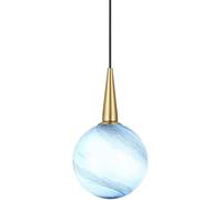 Scandinavian Single Head Ins Pendant Light Kitchen Island Planet Earth Mini Single Hanging Light for Kids Bedroom Small Ball d Ceiling Light Fixture for Kitchen Island Dining Room Bedroom