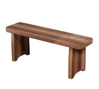 Scandinavian Sleek Wooden Bench for Bedroom Footrest 2-4 Person Entryway Seating Stylish Practical Dining Room Solution (90x20x15cm)