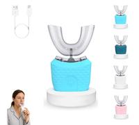 Scandinavian Smiles Toothbrush - 360° Full Coverage Silicone Brush, 3 Speed Gears, Scandinavian Toothbrush use Waterproof Design, 30-Second Deep Cleaning, Effortless Oral Care (Blue)