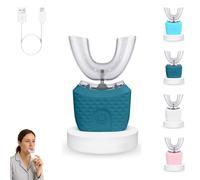 Scandinavian Smiles Toothbrush - 360° Full Coverage Silicone Brush, 3 Speed Gears, Scandinavian Toothbrush use Waterproof Design, 30-Second Deep Cleaning, Effortless Oral Care (Green)