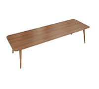 Scandinavian Solid Wood Conference Table - Modern Minimalist Long Office Desk for Studio & Meetings Light Walnut Finish 160x70x75CM Ideal for Collaboration & Negotiation