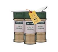 Scandinavian Spice Bundle Includes: 3x Kockens Ground Cardamom Powder (30g each) | Spice Jar for Cinnamon buns, Cakes, and Biscuits | Spicy & Sweet Flavour Bundled with 1x Donny & Dev Little Spoon