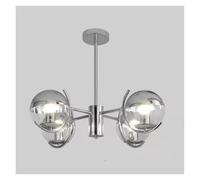 Scandinavian Style for Living Room Bedroom Kitchen Nordic Ceiling Pendant Lamp Silver Chrome Glass LED Light Fixtures
