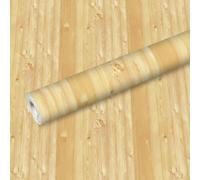 Scandinavian Style PVC Wallpaper Realistic Wood Grain Waterproof Self-Adhesive Removable Wall Covering Thickened Eco Material 200x45cm for Living Room Bedroom Dining Entryway(A)