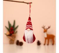 Scandinavian Tomte Hanging Decor Plush Santa Dolls For Tree | Christmas Ornaments Adorable Gnome Pendants For Holiday Home Decoration Fireplace Shelf Wall Display Festive (a)