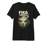 Scandinavian Viking Fika First Premium T-Shirt
