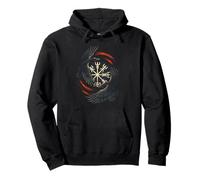 Scandinavian Viking Raven Pullover Hoodie