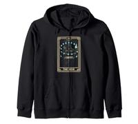 Scandinavian Viking The Seer Tarot Card Zip Hoodie