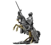 Scandinavian Vintage Knight In Armour Resin Statue, Home Decor Resin Statue, Represents Good Luck For Career And Wealth, Ideal For Study, Office And Gifts
