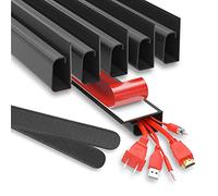 Scanfield Cable Tidy Under Desk Cable Management, Under Desk Cable Management Tray, Maximises Airflow, Sturdy & Spacious Cable Tray Wire Organiser, Easy To Install, Modular Cable Rack Storage Shelf