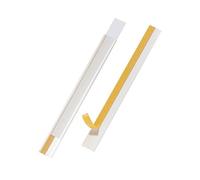 Durable Scanfix Self-Adhesive Ticket Holder, Scannable EPOS Ticket Strip Holder, 200 x 20mm, Pack of 5, ideal for Retail and Warehouse Shelving