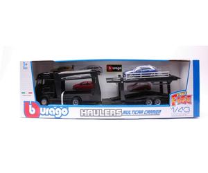 Scania S730 Highline Cab Car Carrier + Lamborghini Urus 1:43 Model BBURAGO