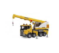 bruder Liebherr Scania Super 560R Crane Truck 1:16 Light/Sound Module Yellow