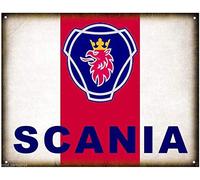 Scania Trucks Auto Vintage Retro Tin Sign Metal Signe Clubmetal tin sign 8x12 inch
