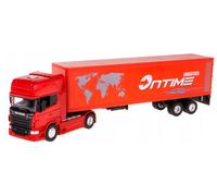 Freightliner Eco American Delivery Truck Model Diecast Yellow Toy 1:64 Welly