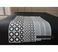Scanning Marking Dots 10000 Points Three-dimensional Scanner Marking Point Reading Machine Marking Point Matte Inner Ring White And Outer Ring Black Inside Marking Point Gauge Point Marker(1.5mm X 3.5