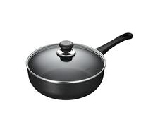 Scanpan Classic Deep Sauté Pan with Lid, 26 cm, Cast Aluminium, Black, 2 Units