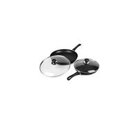 Scanpan Classic Nonstick Fry Pan Skillet Set with Lids (10.25 & 12.5-inch)