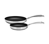 Scanpan CS+ 2-Piece Nonstick Fry Pan Set (8 & 10 1/4 inch) - Compatible with All Cooktops, Induction Ready, Metal Utensil Safe, Oven Safe to 500°F, Dishwasher Safe