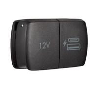 Scanstrut ROKK Flip Pro USB Charger - IPX4 Waterproof Dual USB-A & USB-C Fast Charger | 12/24V Power Outlet for Boats, RVs & Off-Road Vehicles