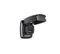 Scanstrut ROKK Flip Pro USB Charger - IPX4 Waterproof Dual USB-A & USB-C Fast Charging Port | 12/24V Marine & RV Power Socket