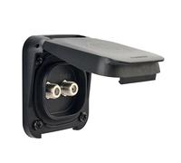 Scanstrut Ventura Series SAT TV Aerial Connection Exterior Panel Mount Waterproof Socket IP68 IP69K Dual F-Type 75 Ohm for Vans, RVs and Overland Vehicles