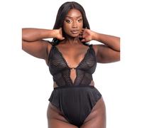 Scantilly by Curvy Kate After Hours Stretch Lace Teddy - Black - S - 10