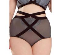 Scantilly by Curvy Kate Captivate High Waist Brief - Slate - S - 10