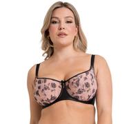 Scantilly by Curvy Kate Entwined Balcony Bra - Black/Blush - 32E