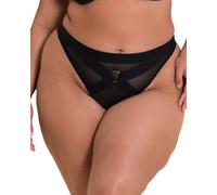 Scantilly By Curvy Kate Harnessed Thong - Black - L - 14