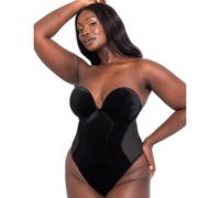 Scantilly by Curvy Kate Icon Strapless Bodysuit - Black - 34FF