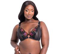 Scantilly By Curvy Kate Mesmerise Plunge Bra - Black Multi - 32GG