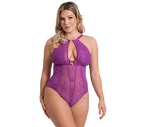 Scantilly By Curvy Kate Opulence Stretch Lace Body - Mystic Purple - S - 10