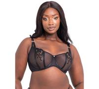 Scantilly by Curvy Kate Ornate Balcony Bra - Black - 34H