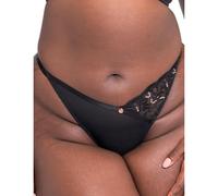 Scantilly by Curvy Kate Ornate Thong - Black - S - 10