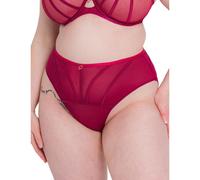 Scantilly by Curvy Kate Senses High Waist Brief - Cherry - S - 10