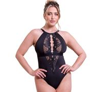 Scantilly Indulgence Stretch Lace Body Black/Latte S