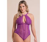 Scantilly Opulence Multiway Bodysuit Bra Stretch Lace Lingerie In Purple Purple
