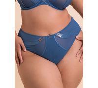 Scantilly Women's Suspense High Waist Brief in Blue | Size: Large Scantilly Blue L