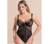 Scantilly Women's Suspense Plunge Bodysuit in Black | Size: 42F Scantilly Black 42F