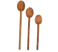 Scanwood Olive Wood Spoon (3 Cooking) Spoon Set 10" 12" 14" Brown