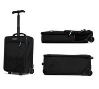 SCAPADE AirMini Underseat Cabin Luggage 40x30x20cm - Ultra-Light Collapsible Travel Trolley Bag, Ryanair Free Cabin Bag, Foldable Carry-On Suitcase with Wheels, Front Pocket, Splash-Proof