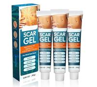 Scar Removal Cream, Advance Scar Gel for Surgical Scars, Burns, Acene, C-Section, Stretch Marks, Keloids, Scar Cream for Old and New Scars, 1.06 Oz (3Pcs, 1)