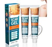 Scar Removal Cream, Advance Scar Gel for Surgical Scars, Burns, Acene,C-Section, Stretch Marks, Scar Remover Gel, Face & Body Scar Removal Cream for Old & New Scars (2pcs)