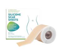 Scar Sheets - Reusable Professional Silicone Scar Tape - Recovery Skin Care Patch for Hypertrophic Keloid Burns Beauty Health Tummy Tuck Body Household
