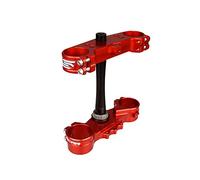 SCAR Triple Clamps Tree Fork Compatible with Honda CR 125 250 CR125 CR250 97-07 - Offset 22mm - Red