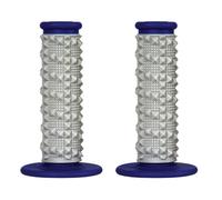 Scar X2R Dual Density Full Diamond Gray/Blue Motorcycle Replacement Grips