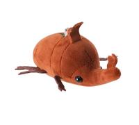Scarab Plush Keychain - Miniature Doll, Rhino Toy, Plush Animal Model Soft PP Cotton, Decorative Pendant Accessory Ornament, Caramel Color, Please refer to the description, Please refer